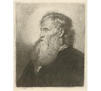 XcBAIHOUD Dipinti Famosi Tela Parete Stampe Su Canvas Retrato de un anciano con barba de Johannes Mock per L'arredamento del Soggiorno 60x90cm