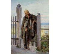 XcBAIHOUD Dipinti Famosi Tela Parete Stampe Su Canvas Retrato de un mendigo Abram Efimovich Arkhipov per L'arredamento del Soggiorno 60x90cm