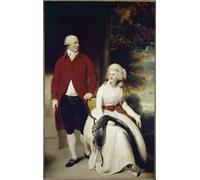 XcBAIHOUD Dipinti Famosi Tela Parete Stampe Su Canvas Sr. y Sra. John Julius Angerstein de Lawrence per L'arredamento del Soggiorno 60x90cm
