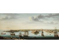 XcBAIHOUD Dipinti Famosi Tela Parete Stampe Su Canvas Una de siete vistas de Valletta Malta y sus alrededores por Alberto Pullicino per L'arredamento del Soggiorno 60x90cm