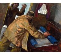 XcBAIHOUD Famoso Immagini Moderni Quadri Tele Stampe Aguas turbulentas de Christian Krohg per la Decorazione Domestica dell'ufficio 60x90cm