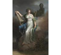 XcBAIHOUD Famoso Immagini Moderni Quadri Tele Stampe Calíope musa de la poesía épica de Charles Meynier per la Decorazione Domestica dell'ufficio 60x90cm