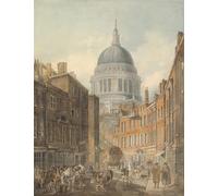XcBAIHOUD Famoso Immagini Moderni Quadri Tele Stampe Catedral de San Pablo desde St Le Grand de Girtin per la Decorazione Domestica dell'ufficio 60x90cm