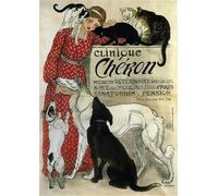 XcBAIHOUD Famoso Immagini Moderni Quadri Tele Stampe Clínica Cheron por Théophile Alexandre Steinlen per la Decorazione Domestica dell'ufficio 60x90cm