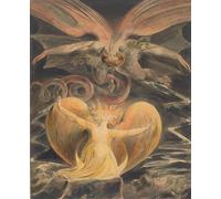 XcBAIHOUD Famoso Immagini Moderni Quadri Tele Stampe El gran dragón rojo y la mujer vestida de sol de William Blake per la Decorazione Domestica dell'ufficio 60x90cm