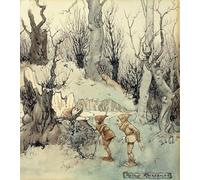 XcBAIHOUD Famoso Immagini Moderni Quadri Tele Stampe Elfos en el bosque de Arthur Rackham per la Decorazione Domestica dell'ufficio 60x90cm