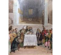 XcBAIHOUD Famoso Immagini Moderni Quadri Tele Stampe la Presentación de Cristo en el Templo por Artista Famoso per la Decorazione Domestica dell'ufficio 60x90cm