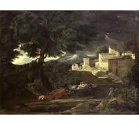 XcBAIHOUD Famoso Immagini Moderni Quadri Tele Stampe la tormenta de nicolas per la Decorazione Domestica dell'ufficio 60x90cm