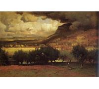 XcBAIHOUD Famoso Immagini Moderni Quadri Tele Stampe La tormenta que se avecina de George Inness per la Decorazione Domestica dell'ufficio 60x90cm