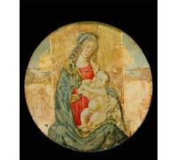 XcBAIHOUD Famoso Immagini Moderni Quadri Tele Stampe María con el niño de Sandro Botticelli per la Decorazione Domestica dell'ufficio 60x90cm