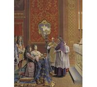 XcBAIHOUD Famoso Immagini Moderni Quadri Tele Stampe Matrimonio del rey Luis XIV y Madame De Maintenon de Maurice Leloir per la Decorazione Domestica dell'ufficio 60x90cm
