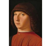 XcBAIHOUD Famoso Immagini Moderni Quadri Tele Stampe Retrato de un hombrede Antonello Da Messina per la Decorazione Domestica dell'ufficio 60x90cm