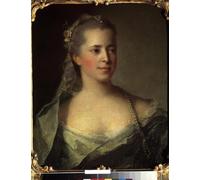 XcBAIHOUD Famoso Immagini Moderni Quadri Tele Stampe Retrato de una dama Pintura de Jean Marc Nattier per la Decorazione Domestica dell'ufficio 60x90cm