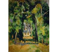 XcBAIHOUD Famoso Poster Stampa Poster Arte Muraria Callejón en Chantilly de Paul Cézanne per la Decorazione Domestica dell'ufficio 60x90cm