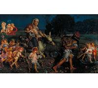 XcBAIHOUD Famoso Poster Stampa Poster Arte Muraria El de los Inocentes de William Holman Hunt per la Decorazione Domestica dell'ufficio 60x90cm