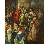 XcBAIHOUD Famoso Poster Stampa Poster Arte Muraria El rey Enrique VII multa a los ciudadanos de Bristol porque sus esposas estaban muy bien vestidas per la Decorazione Domestica dell'ufficio 60x90cm