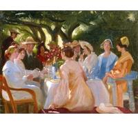 XcBAIHOUD Famoso Poster Stampa Poster Arte Muraria Il Pranzo, abogado de Michael Peter Ancher per la Decorazione Domestica dell'ufficio 60x90cm