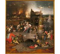 XcBAIHOUD Famoso Poster Stampa Poster Arte Muraria La muerte y el avaro de Hieronymus Boske per la Decorazione Domestica dell'ufficio 60x90cm