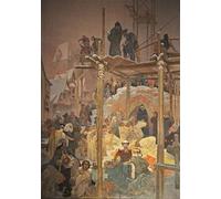 XcBAIHOUD Famoso Poster Stampa Poster Arte Muraria la poesía de Alphonse Mucha per la Decorazione Domestica dell'ufficio 60x90cm
