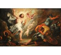 XcBAIHOUD Famoso Poster Stampa Poster Arte Muraria la Resurrección de Cristo de Peter Paul Rubens per la Decorazione Domestica dell'ufficio 60x90cm