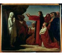 XcBAIHOUD Famoso Poster Stampa Poster Arte Muraria La Resurrección de Lázaro de Leon Florentin Bonnat per la Decorazione Domestica dell'ufficio 60x90cm