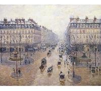 XcBAIHOUD Famoso Poster Stampa Poster Arte Muraria Llegada de la Ópera Snow Morning de Camille Jacob Pissarro per la Decorazione Domestica dell'ufficio 60x90cm