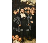 XcBAIHOUD Famoso Poster Stampa Poster Arte Muraria Lutero y los reformadores de Wittenberg de Lucas Cranach el per la Decorazione Domestica dell'ufficio 60x90cm