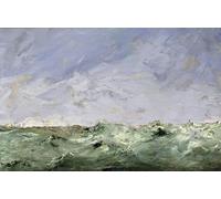 XcBAIHOUD Famoso Poster Stampa Poster Arte Muraria Pequeña agua Dalaro de August Johan Strindberg per la Decorazione Domestica dell'ufficio 60x90cm