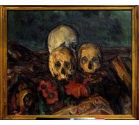 XcBAIHOUD Famoso Poster Stampa Poster Arte Muraria Pintura Tres pieles sobre una alfombra oriental de Paul Cézanne per la Decorazione Domestica dell'ufficio 60x90cm