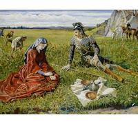 XcBAIHOUD Famoso Poster Stampa Poster Arte Muraria Rut y Booz de Walter Crane per la Decorazione Domestica dell'ufficio 60x90cm