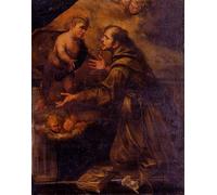 XcBAIHOUD Famoso Poster Stampa Poster Arte Muraria San Antonio de Gioacchino Assereto per la Decorazione Domestica dell'ufficio 60x90cm