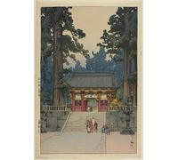 XcBAIHOUD Famoso Poster Stampa Poster Arte Muraria Santuario Toshogu por Yoshida Hiroshi per la Decorazione Domestica dell'ufficio 60x90cm