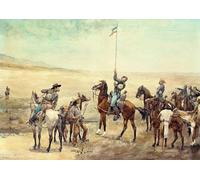 XcBAIHOUD Famoso Poster Stampa Poster Arte Muraria Señalización del Comando Principal por Frederic Remington per la Decorazione Domestica dell'ufficio 60x90cm