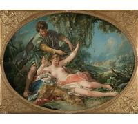 XcBAIHOUD Famoso Poster Stampa Poster Arte Muraria Sylvia liberada de François Boucher per la Decorazione Domestica dell'ufficio 60x90cm
