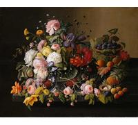 XcBAIHOUD Famoso Quadri Murale Artistiche Tela Bodegón Flores y Frutas de Famoso pintor per la Decorazione Domestica dell'ufficio 60x90cm
