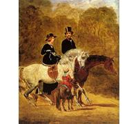 XcBAIHOUD Famoso Quadri Murale Artistiche Tela Bosquejo de la reina por John Frederick Herring Snr per la Decorazione Domestica dell'ufficio 60x90cm