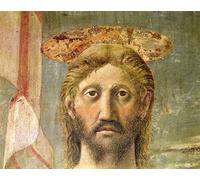 XcBAIHOUD Famoso Quadri Murale Artistiche Tela Detalle de la Resurrección de la Cabeza de Cristo de Piero Della Francesca per la Decorazione Domestica dell'ufficio 60x90cm