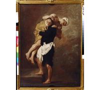 XcBAIHOUD Famoso Quadri Murale Artistiche Tela Dos figuras de Pierre Subleyras per la Decorazione Domestica dell'ufficio 60x90cm