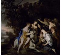 XcBAIHOUD Famoso Quadri Murale Artistiche Tela El rapto de Europa de Peter Lely per la Decorazione Domestica dell'ufficio 60x90cm