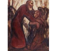 XcBAIHOUD Famoso Quadri Murale Artistiche Tela El regreso del hijo pródigo de Christian Rohlfs per la Decorazione Domestica dell'ufficio 60x90cm