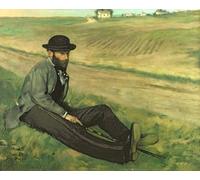 XcBAIHOUD Famoso Quadri Murale Artistiche Tela Eugenio Manet de Edgar Degas per la Decorazione Domestica dell'ufficio 60x90cm