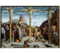 XcBAIHOUD Famoso Quadri Murale Artistiche Tela il dipinto del Calvario di Andrea Mantegna per la Decorazione Domestica dell'ufficio 60x90cm