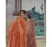 XcBAIHOUD Famoso Quadri Murale Artistiche Tela La disputa con Simón Mago y la crucifixión de San Pedro de Filippino Lippi per la Decorazione Domestica dell'ufficio 60x90cm