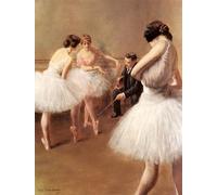 XcBAIHOUD Famoso Quadri Murale Artistiche Tela la lección de ballet de pierre belleuse per la Decorazione Domestica dell'ufficio 60x90cm