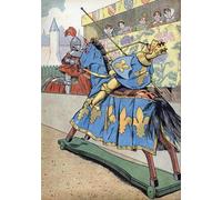 XcBAIHOUD Famoso Quadri Murale Artistiche Tela la muerte del rey de Francia Enrique II per la Decorazione Domestica dell'ufficio 60x90cm