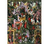 XcBAIHOUD Famoso Quadri Murale Artistiche Tela la Natividad de Cristo la Noche Santa Segunda Mitad por el Famoso Pintor Ruso de Iconos per la Decorazione Domestica dell'ufficio 60x90cm