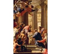 XcBAIHOUD Famoso Quadri Murale Artistiche Tela Presentación en el Templo por Simon Vouet per la Decorazione Domestica dell'ufficio 60x90cm