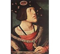 XcBAIHOUD Famoso Quadri Murale Artistiche Tela Retrato de Carlos V Bernaert Van Orley per la Decorazione Domestica dell'ufficio 60x90cm