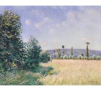 XcBAIHOUD Famoso Quadri Murale Artistiche Tela Sahurs Meadows en el sol de la mañana por Alfred Sisle per la Decorazione Domestica dell'ufficio 60x90cm