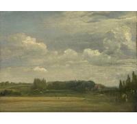 XcBAIHOUD Famoso Quadri Murale Artistiche Tela Vista común de East Bergholt hacia la rectoría el jueves de agosto por John Constable per la Decorazione Domestica dell'ufficio 60x90cm